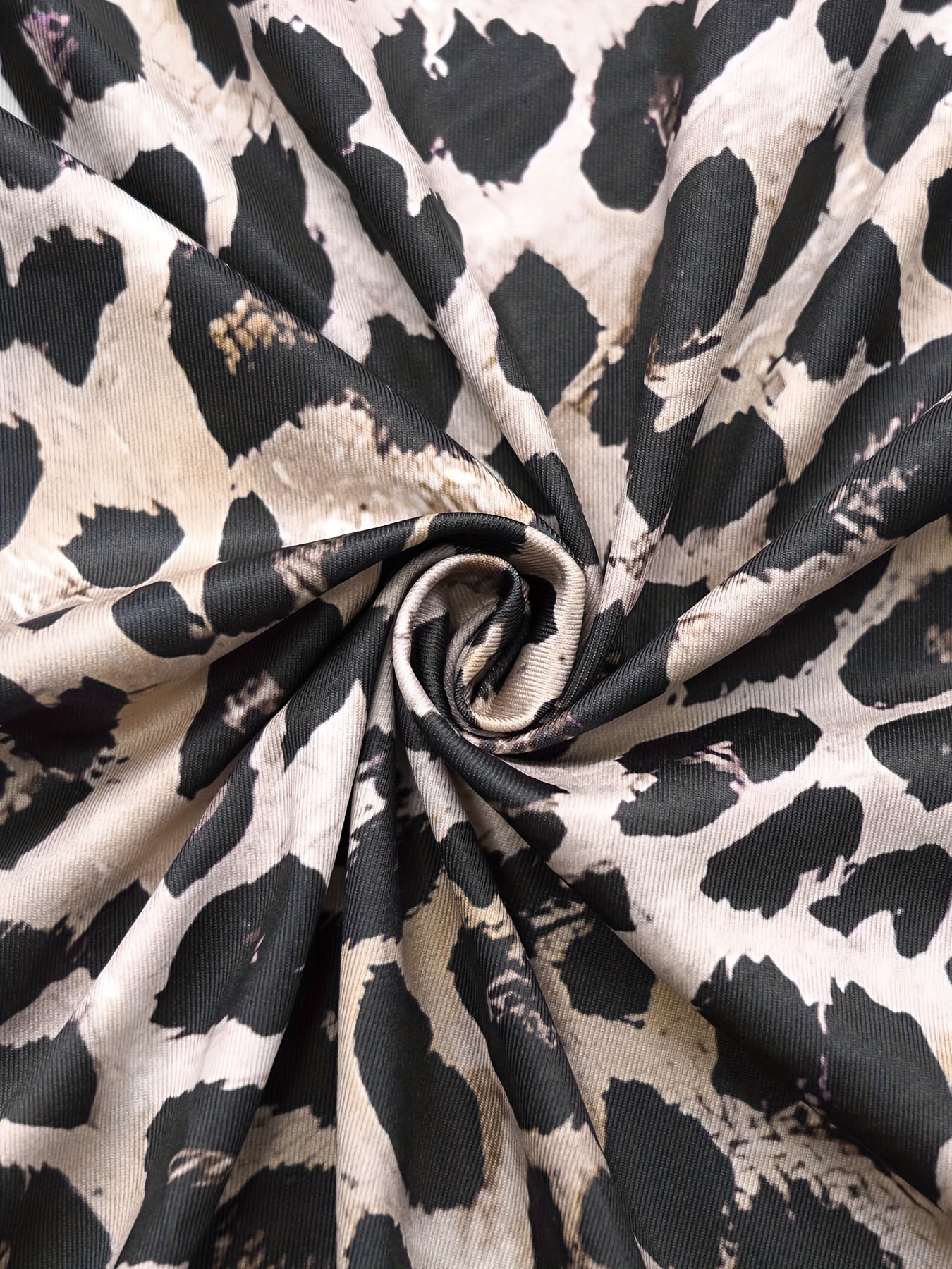 Sultry Leopard Print Bodycon Jumpsuit - High-Waisted, Open Back, Polyester Elastane Blend, All-Season Fashion for Women, Sexy and Confident Style