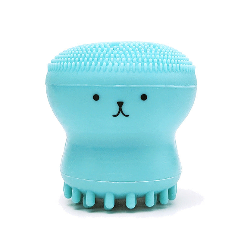 Exfoliating Facial Cleaning Scrubber Brush, Octopus Shape Silicone Miniature Face Deep Clean Tool, Face Massage Scrub Brush, Manual Face Washing, Fit For Daily Skin Care