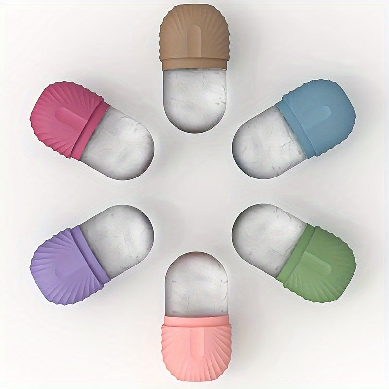 Ice Face Roller, Ice Roller for Face & Eye Puffiness Relief, Facial Massager Contour And Enhance Skin Care & Glow, Ice Facial Roller Mold Cube, Reusable & Leakproof, Facial Massage, Skin Care