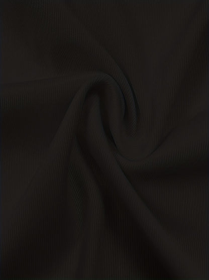 Solid Open Front Blazer, Casual Long Sleeve Blazer For Office & Work, Women's Clothing