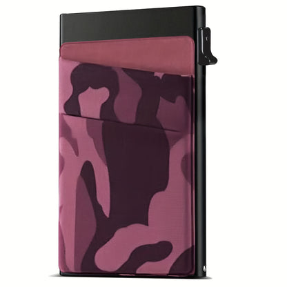 RFID-Secure Aluminum Credit Card Holder - Pop-Up Access, Slim & Lightweight - Perfect Gift for Men