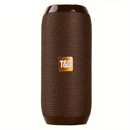 TG117 Portable Wireless Stereo Speaker System - Twin Speaker TWS Technology, Built-in Mic for Hands-Free Calls, FM Radio, TF Card & USB Playback - Perfect for Travel, Outdoor Adventures, and Indoor Entertainment