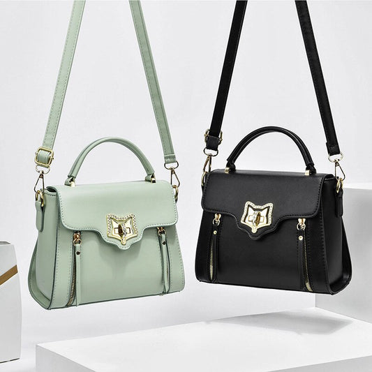 Luxury Leather Ladies Bags Fashion Rhinestones Commuter Handbag Ladies One-shoulder Messenger Bag Famous Tote Bag Sac A Main