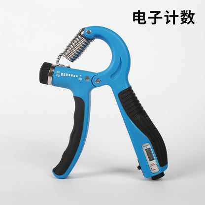 Counting adjustable adhesive grip strength device 5-60KG portable hand grip strength training device fitness grip strength device