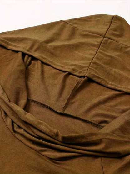 Gothic Witch Cosplay Dress, Medieval Renaissance Halloween Cosplay Hooded Costume, Women's Clothing