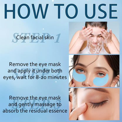 60pcs Xioimy Collagen & Retinol Under Eye Masks - Hypoallergenic Multi-Functional Gel Eye Patches for Tightening, Moisturizing & Firming - European Specialized Skincare for All Light Beige Types, Men & Women, Eye Patches Skin