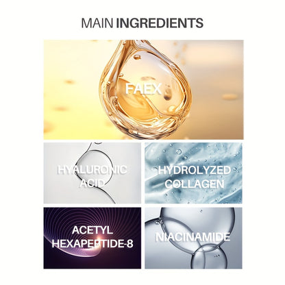 4pcs Bio-Collagen Real Deep Mask Pack Hydrating & Firming Facial Sheet Masks with Collagen, Hyaluronic Acid & Nicotinamide Moisturizing & Invigorating for All Skin Types(1pc/4pcs/8pcs)