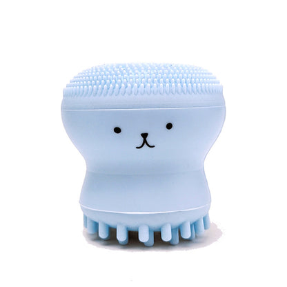 Exfoliating Facial Cleaning Scrubber Brush, Octopus Shape Silicone Miniature Face Deep Clean Tool, Face Massage Scrub Brush, Manual Face Washing, Fit For Daily Skin Care