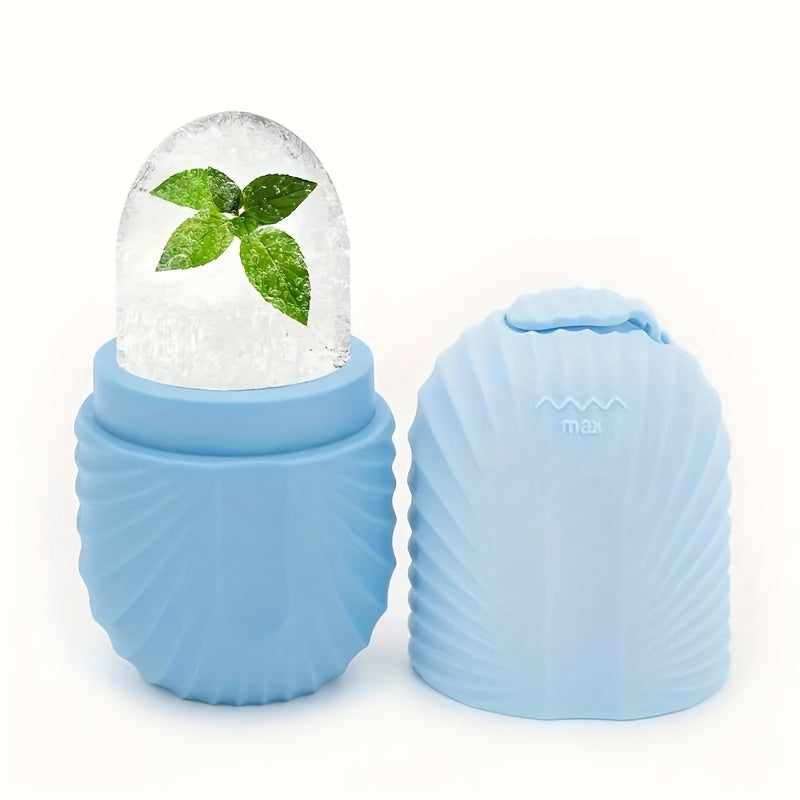 Ice Face Roller, Ice Roller for Face & Eye Puffiness Relief, Facial Massager Contour And Enhance Skin Care & Glow, Ice Facial Roller Mold Cube, Reusable & Leakproof, Facial Massage, Skin Care