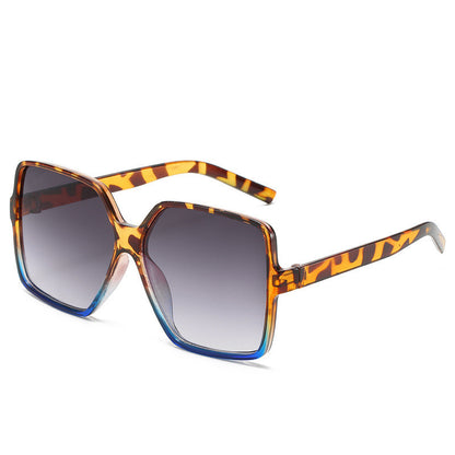 Fashion Women Oversize Sunglasses Gradient Lens Plastic Big Frame For Driving Travel