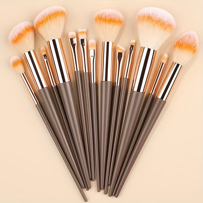 13pcs Makeup Brushes Soft Fluffy Professional Foundation Blush Powder Eyeshadow Kabuki Blending Makeup Brush Beauty Tools Valentine's Day Birthday Gift for Girlfriend