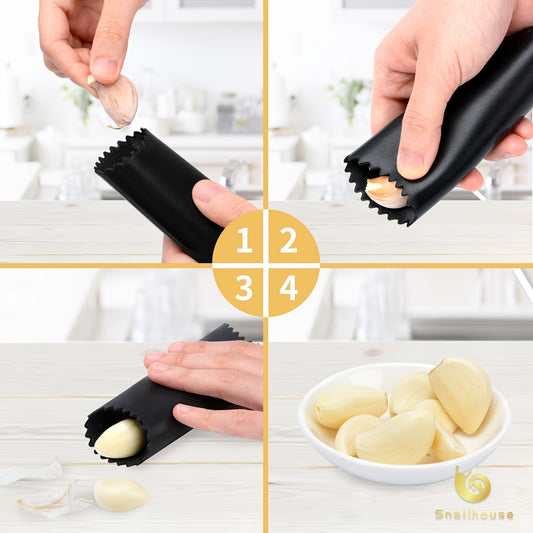1pc, Garlic Press, Stainless Steel Garlic Press, Rocker Metal Garlic Mincer, Washable Garlic Crusher, Kitchen Garlic Chopper, Garlic Masher, Kitchen Stuff, Kitchen Gadgets, Apartment Essentials, College Dorm Essentials, Kitch