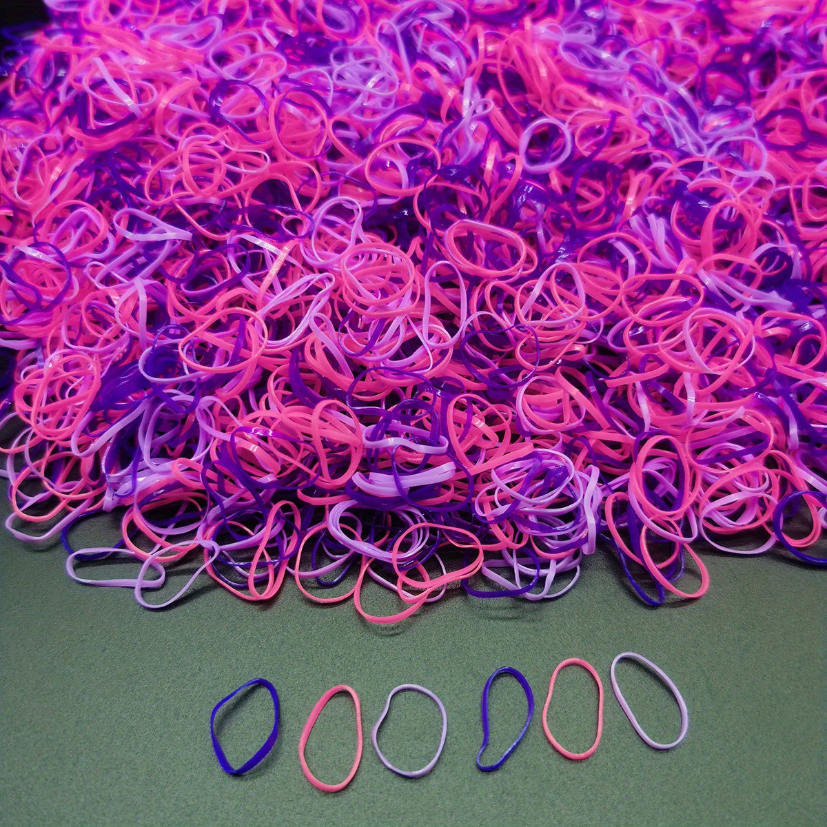1000pcs Mini Clear Elastic Hair Rubber Bands - Soft, Gentle, and Durable Hair Ties for Women - Cute, Solid Color, Daily Headband Accessories