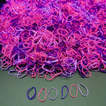 1000pcs Mini Clear Elastic Hair Rubber Bands - Soft, Gentle, and Durable Hair Ties for Women - Cute, Solid Color, Daily Headband Accessories