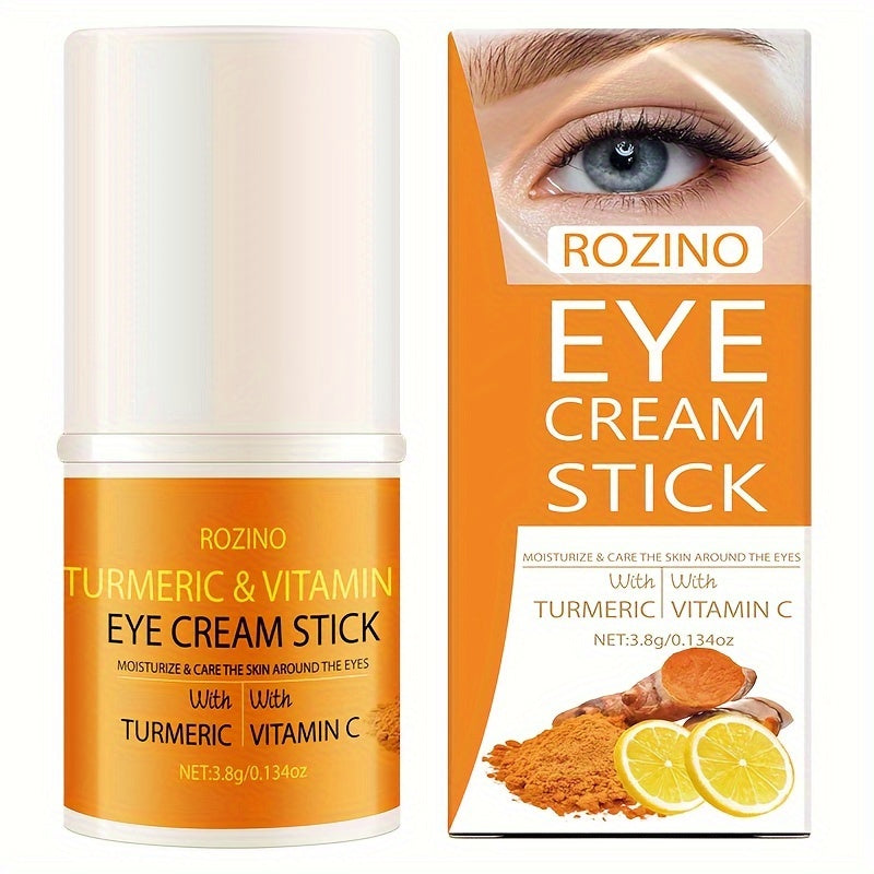 Turmeric Vitamin C Eye Cream Stick, Infused with The Essence of Turmeric And Vitamin C, Revitalizes The Skin Around The Eyes, Making Them Appear Brighter And More Vibrant, Radiating Youthful Energy.