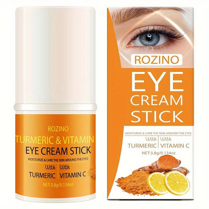 Turmeric Vitamin C Eye Cream Stick, Infused with The Essence of Turmeric And Vitamin C, Revitalizes The Skin Around The Eyes, Making Them Appear Brighter And More Vibrant, Radiating Youthful Energy.