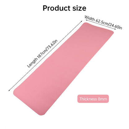 Extra-long mat: 200cm×80cm×20mm. For yoga, fitness, gym, home Pilates & floor sleeping.