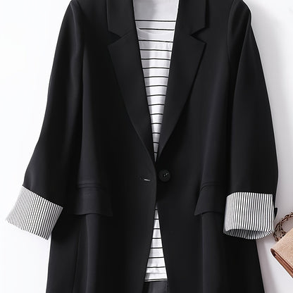 Internet Celebrity Women's Loose-Fit Casual Jacket for Spring and Autumn, Small Suit Top