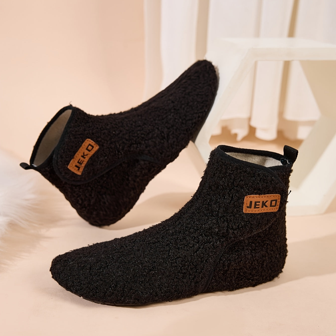 Women's Winter Warm Slip-On Slippers with Closure - Soft Fabric Indoor/Outdoor House Shoes, Non-Slip Rubber Sole & Plush Lining for Cozy Comfort, Light Blue, Indoor Slippers, Home Comfort, Simple Style, Comfortable Fit, Home