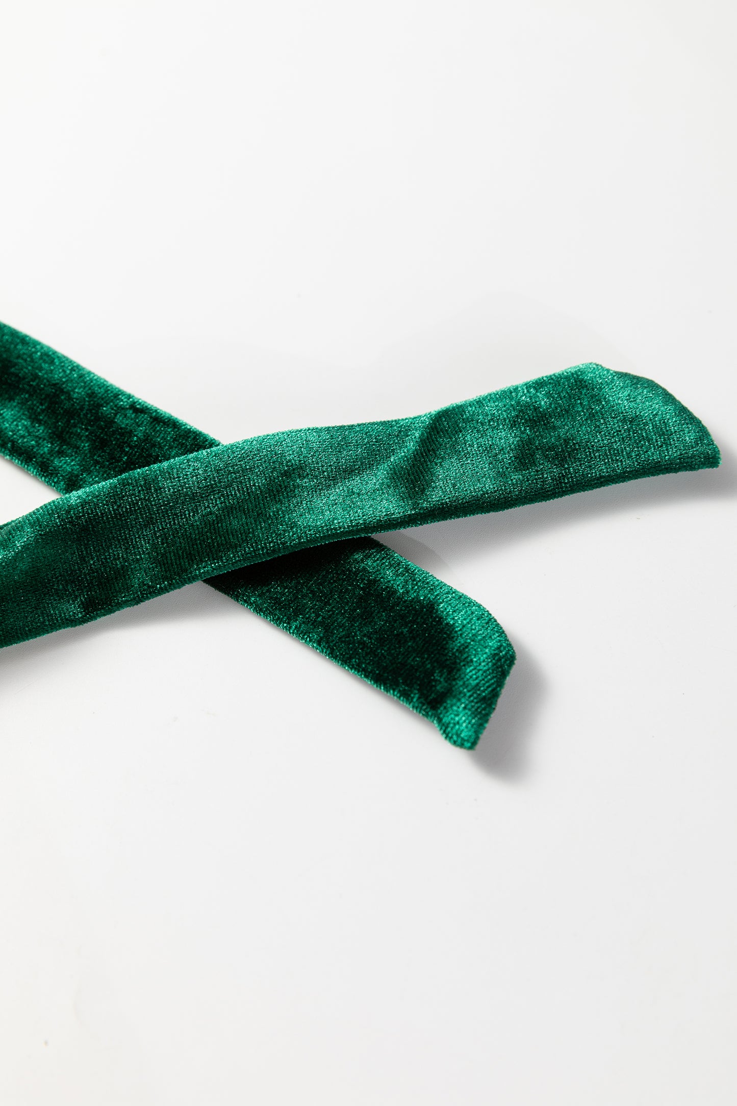 Fiery Red Christmas Plaid Satin Pajama Set with Contrast Velvet Ties