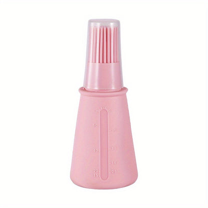 1pc Multi-Use Silicone Oil Brush and Dispenser - Easy-to-Clean, Leakproof, for Grilling, Baking & BBQ