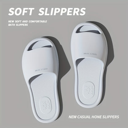 Unisex Breathable, Non-Slip, Foldable EVA Slippers with a Minimalist Round Toe Design, Suitable for Indoor Home Use for Both Men And Women, Ideal for All Seasons, Travel, And Everyday Wear.
