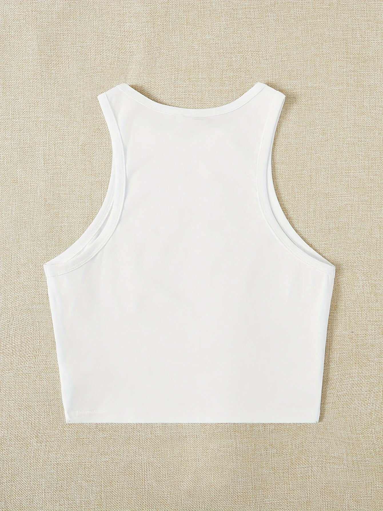 Vibrant Cherry Print Crew Neck Tank Top - Elegant Geometric Pattern, Mid Elasticity, Semi-Sheer, Polyester Knit Fabric, Perfect for Spring & Summer, Womens Casual Sleeveless Crop Top for Everyday Wear