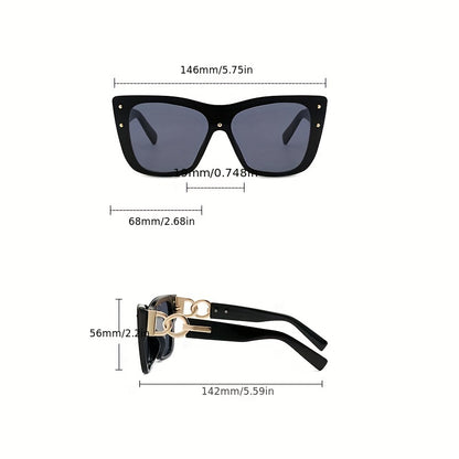 Large Cat Eye Fashion For Women Men One-piece Gradient Sun Shades For Summer Beach Travel