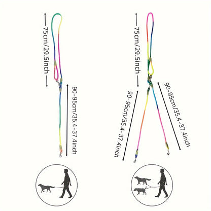 Reflective Hands-Free Dog Leash For Hiking, Walking, And Running - Adjustable Waist And Crossbody Rope For Small And Large Dogs - Bungee Leash For Shock Absorption And Comfort