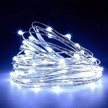 [LED String Lights] 50/100LED String Lights - 1pc Suitable for Bedroom, Party, Wedding, Christmas and Halloween Decoration Light