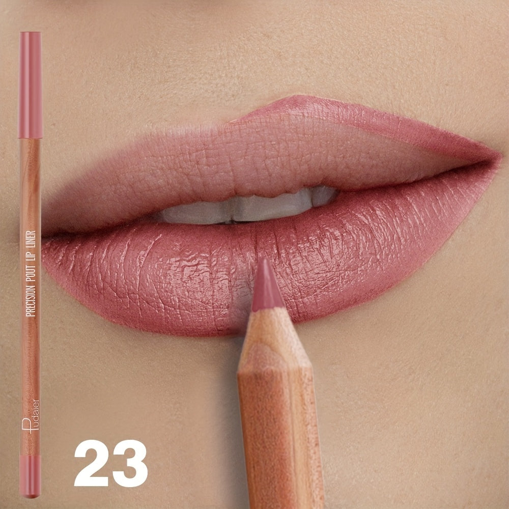 1pc Matte Lipstick & Liner Pen, Waterproof, Long-Lasting, Non-Stick, Berry Shades for All Skin Types, Makeup Pencils for Women, Pudaier