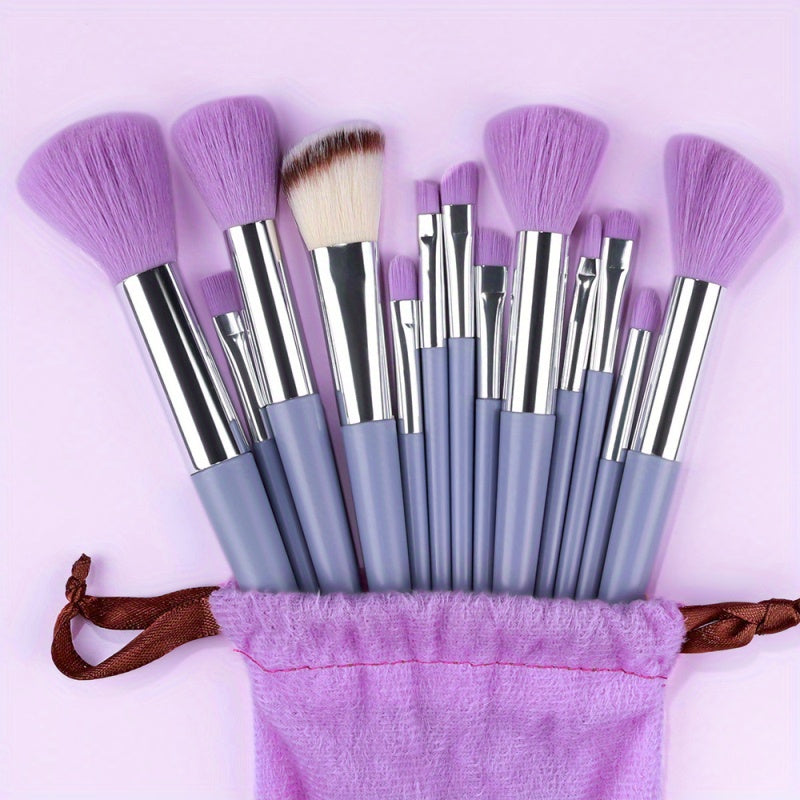 13pcs Makeup Brushes Soft Fluffy Professional Foundation Blush Powder Eyeshadow Kabuki Blending Makeup Brush Beauty Tools Valentine's Day Birthday Gift for Girlfriend