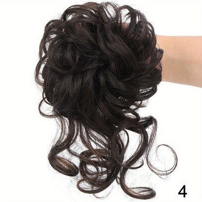 Easy-Attach Curly Bun Scrunchie