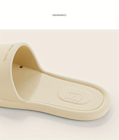 Unisex Breathable, Non-Slip, Foldable EVA Slippers with a Minimalist Round Toe Design, Suitable for Indoor Home Use for Both Men And Women, Ideal for All Seasons, Travel, And Everyday Wear.