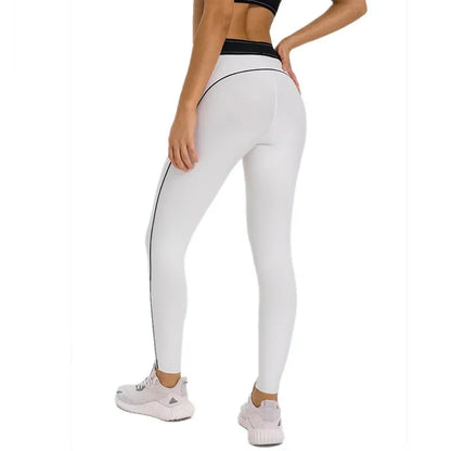 High waisted Hip lifting Sports Pants Women Elastic Fitness Leggings Gym Compression Leggings Quick drying