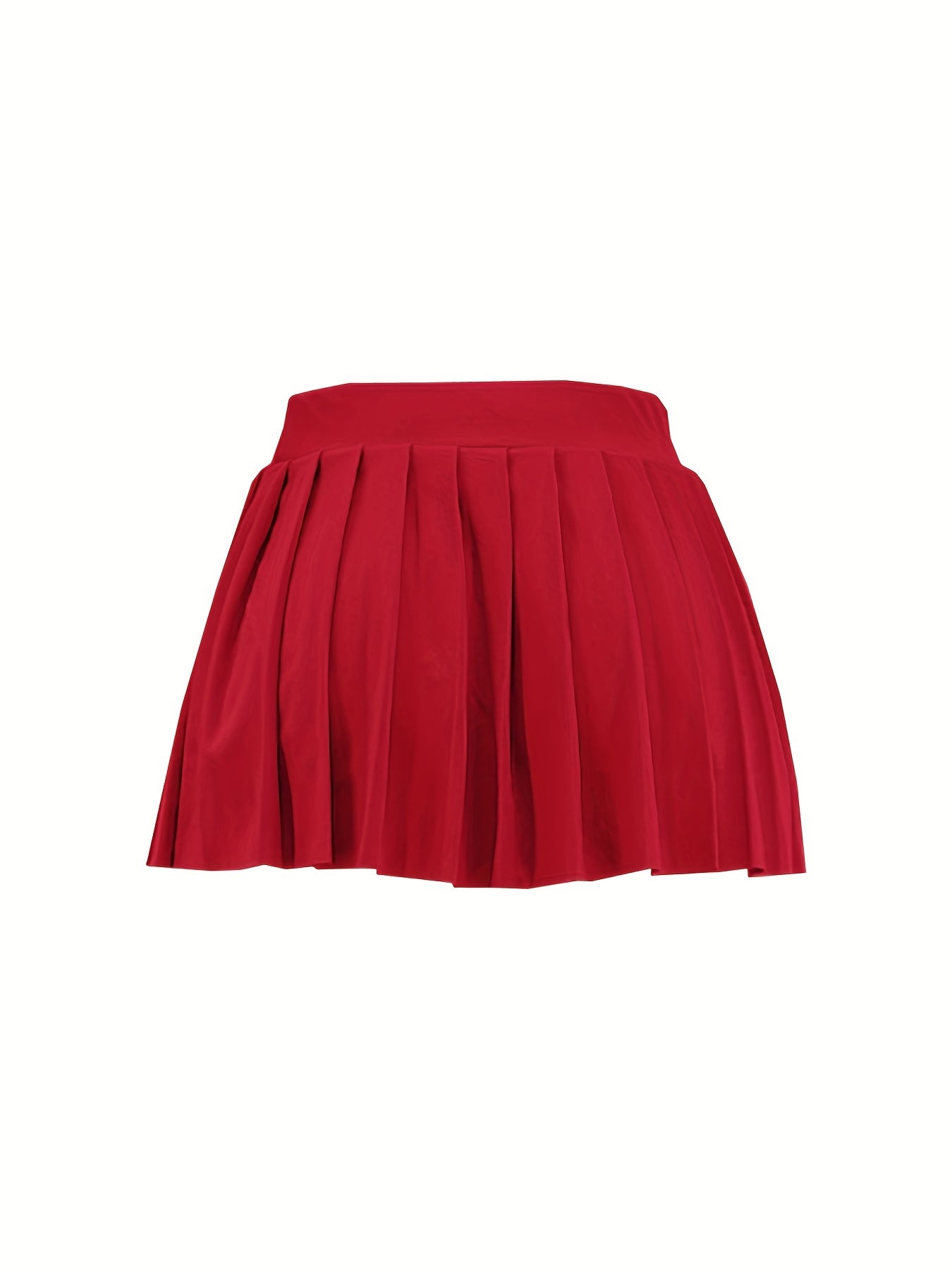 [Bright Pink Skirt] Sexy Summer Bright Pink High-Waisted Pleated Mini Skirt | Stretchy & Machine Washable | Perfect for Casual or Party Outfits for Women