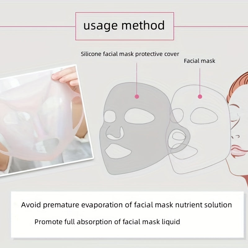 Reusable Silicone Facial Masks For Moisturizing Skin - 3D Anti-Evaporation Face Beauty Patches For Women