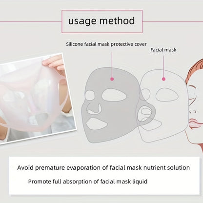 Reusable Silicone Facial Masks For Moisturizing Skin - 3D Anti-Evaporation Face Beauty Patches For Women