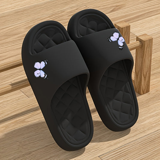 [Lightweight EVA Slippers] Soft Lightweight EVA Women's Slippers | Cute Butterfly Design, Non-Slip Indoor/Outdoor Summer Beach Sandals, Slip-On Comfort for Home, Casual & Formal Occasions, Beach Shoes