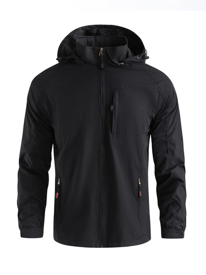 Men's Lightweight Jacket Packable Windbreaker Running Jacket Coat Stand Collar Windbreaker Bomber Jacket