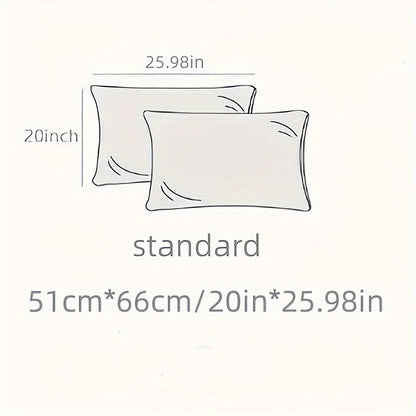 Luxurious Silky Soft Pillowcase - Breathable, Skin-Friendly Cooling Feel, Solid Color With Envelope Closure - Machine Washable