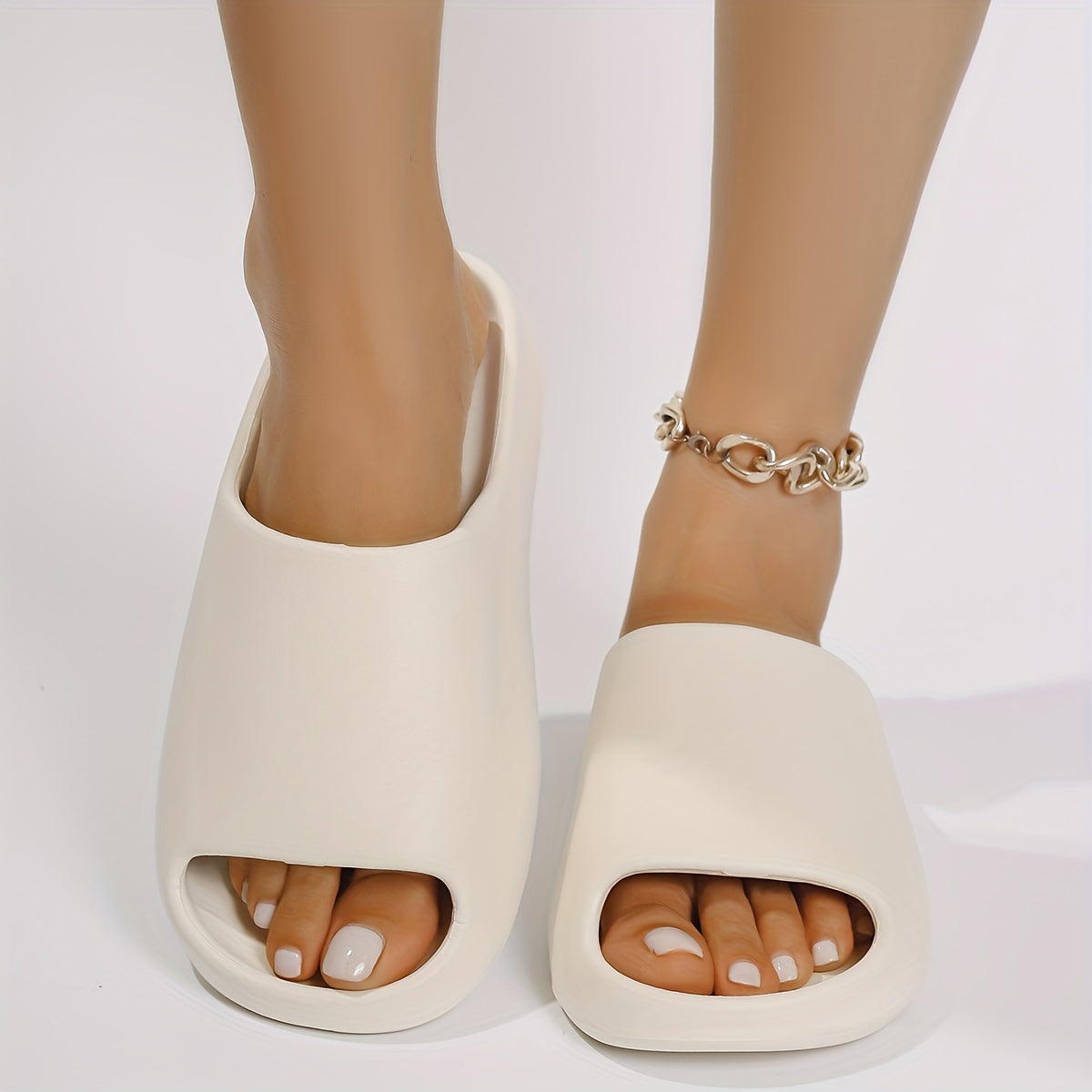 Japanese and Korean Fashion EVA Slippers, Yeezy Couple Style for Men and Women, Soft and Comfortable Elasticity, Stylish Sports Outdoor Indoor Slippers