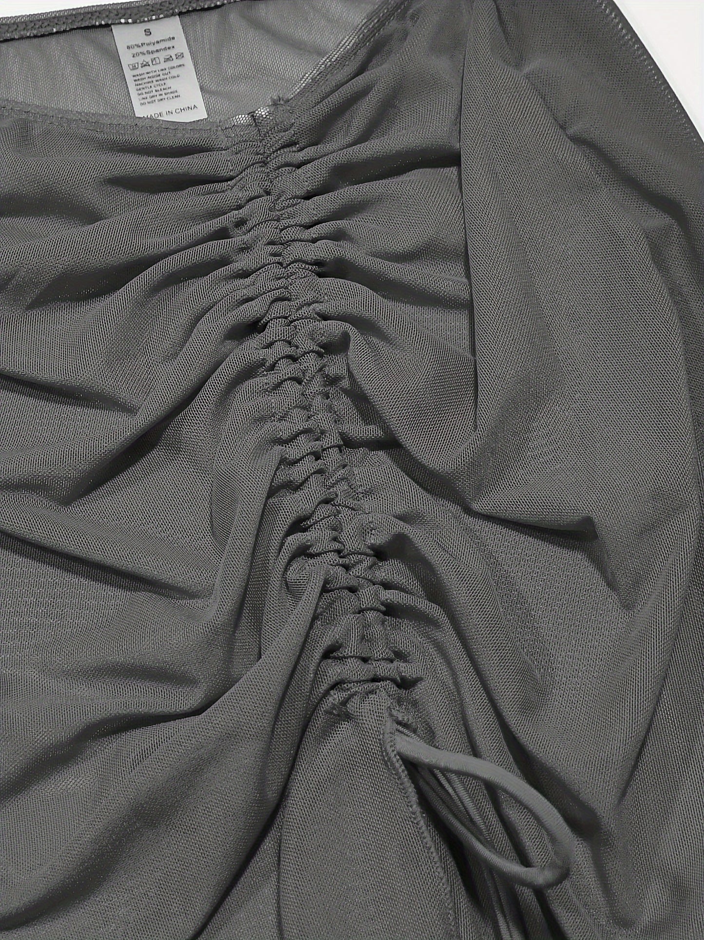 Flirty Ruffled 3-Piece Swimsuit Set - Ultra-Stretch Bikini with Adjustable Tie Back & Flowy Skirt Cover Up - Stylish Womens Swimwear for a Chic Beach Look