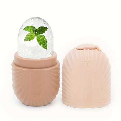 Ice Face Roller, Ice Roller for Face & Eye Puffiness Relief, Facial Massager Contour And Enhance Skin Care & Glow, Ice Facial Roller Mold Cube, Reusable & Leakproof, Facial Massage, Skin Care