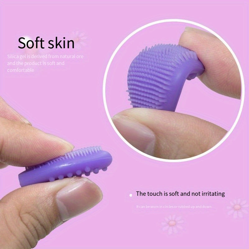 1pc/2pcs Silicone Skin Care Wash Brush | Exfoliating Nose Clean Tool with Replacement Head, Unscented for All Skin Types