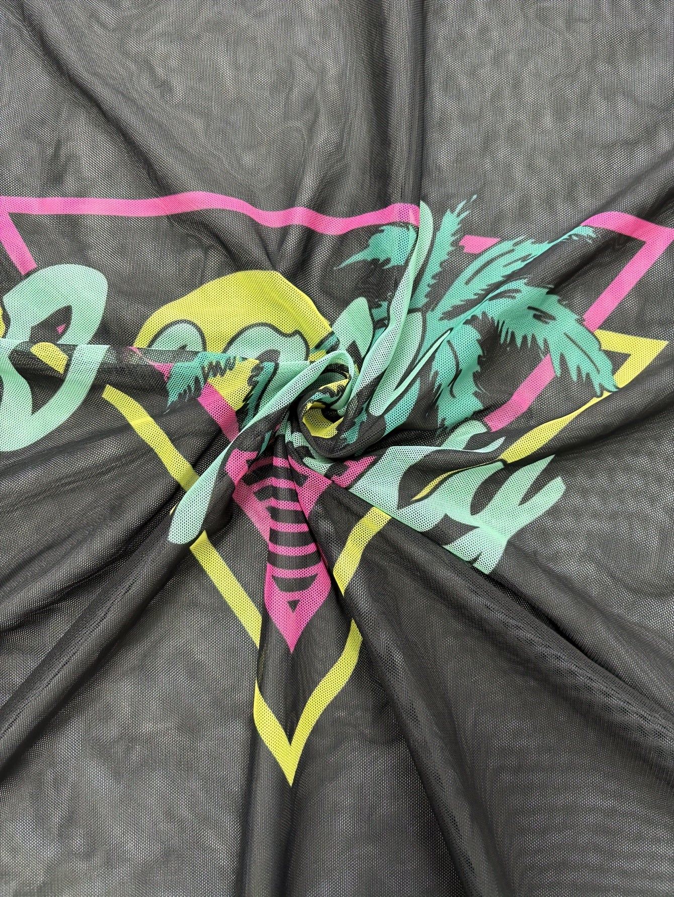 Plus Size Women's Tropical Print Bikini Set with Beach Cover-Up Dress - Stretchy, Comfortable 3pcs Swimsuit with Vibrant Palm Graphics, Includes Bra, High-Waisted Shorts & Tee for Vacation, High Waisted Bikini Set