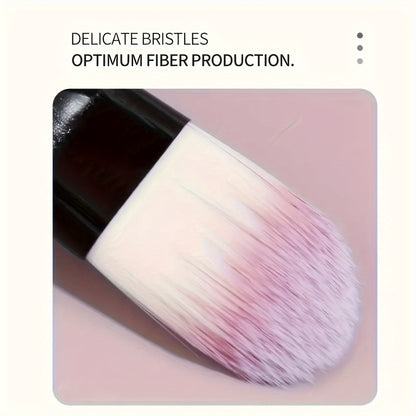 20-Piece Hypoallergenic Makeup Brush Set with Nylon Bristles - Luxe Palm Brushes for Foundation, Blush, Eye Shadow, Eyebrow, & Lip, All Skin Types, ABS Rod - Professional & Beginner Kit, Travel-Friendly