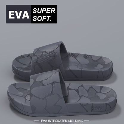 ECAC Women'S EVA Slide Sandals - Thick Cushioned Indoor/Outdoor Slippers with Geometric Pattern, Lightweight & Comfortable for Bathroom, Hiking, and Casual Wear, Hiking Footwear | Stylish Slipons | EVA Upper Material, Slipper
