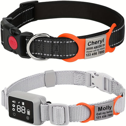 [Fast Arrival] Personalized Pet ID Tag - Durable, Noise-Free, Stylish Slide-On Tag with Engraved Pet's Name, Perfect for Dogs and Cats - Easy to Read, Long-Lasting, and Attractive Design