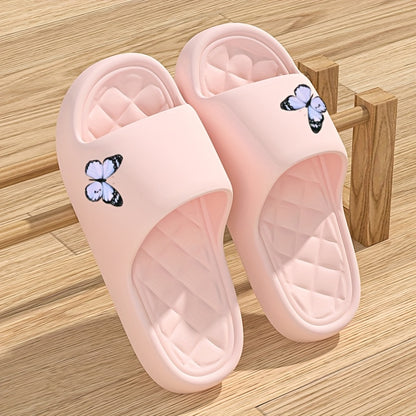 [Lightweight EVA Slippers] Soft Lightweight EVA Women's Slippers | Cute Butterfly Design, Non-Slip Indoor/Outdoor Summer Beach Sandals, Slip-On Comfort for Home, Casual & Formal Occasions, Beach Shoes